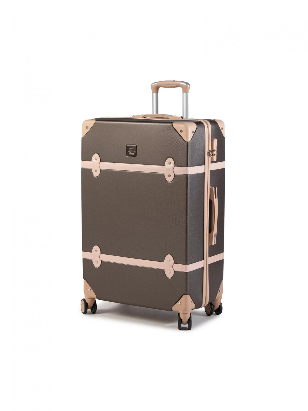 Semi Line Velký kufr T5508-4 Hnědá